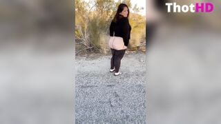 Ana Pessack ass from behind outdoor undressing