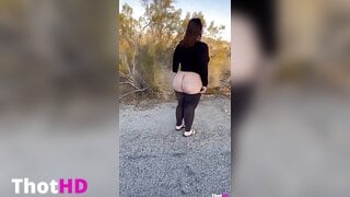 Ana Pessack ass from behind outdoor undressing