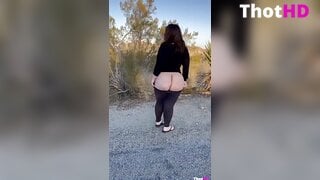 Ana Pessack ass from behind outdoor undressing