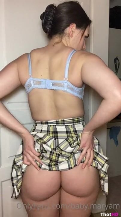 Babymaryam ass from behind pantyless OF Video