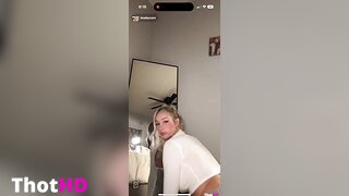 Babyrayxxx mirror cleavage OF Video