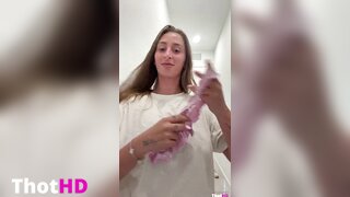 Ruby Reid bottomless standing Video