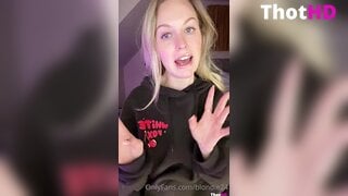 Wee Blondie masturbating object insertion bottomless spread legs Leaked OF Video