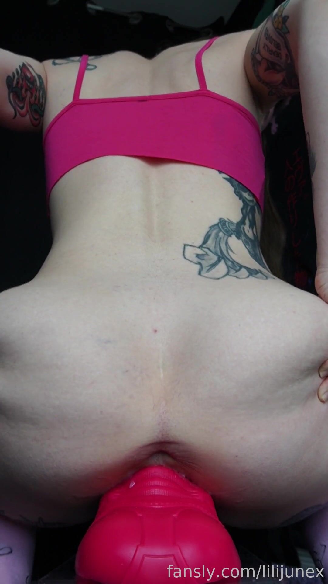 Lilijunex choker flat chest from behind spread legs Leaked Video