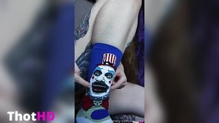 Lilijunex Huge Dildo spread legs lube masturbating Video Leak