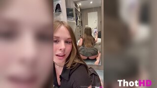 LexiMarvel ass mirror from behind feet OF Video