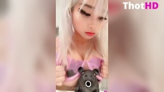 Asianbunnyx cleavage lingerie Leaked Video
