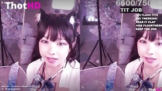 Asianbunnyx school uniform cat ears Dildo OF