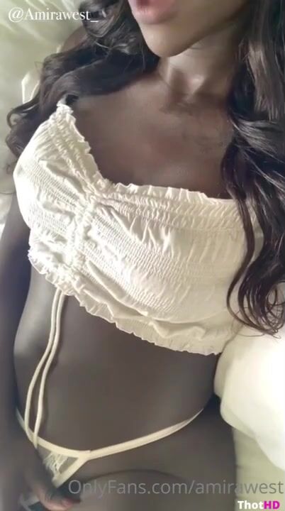 Amira West close-up lingerie Video
