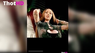 Danielle Bregoli Big Tits cleavage bodypaint OF Leak