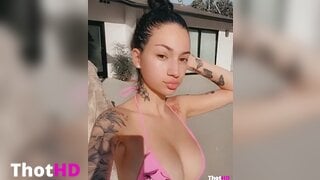 Bhad Bhabie bikini Big Tits outdoor cleavage Video Leak