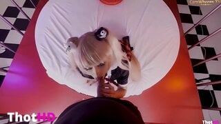 AeryTiefling choker nude from below bg sex NSFW Video
