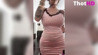 Danielle Bregoli choker lingerie