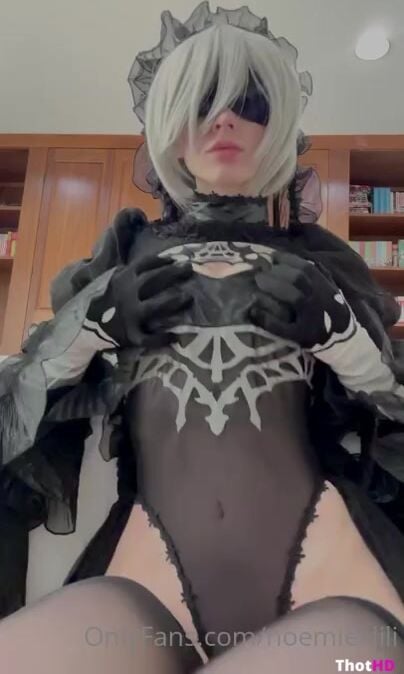 Cinnannoe blindfold thighhighs leotard cleavage Video Leak