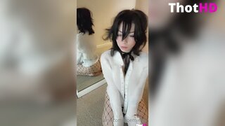 Noemiexlili fishnet pantyhose ass mirror Leaked Video