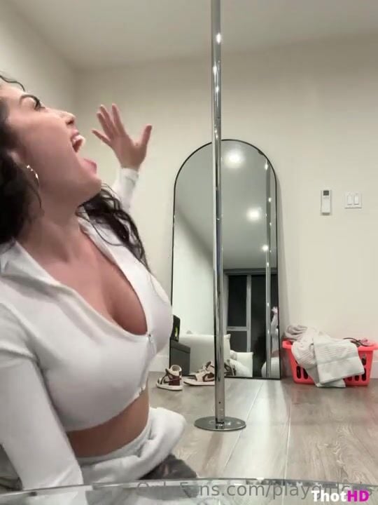 Cristiana.love pole dancing cleavage bathroom couch NSFW Video