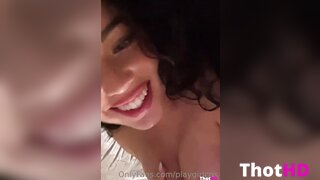 Cristiana.love topless tongue Big Tits close-up