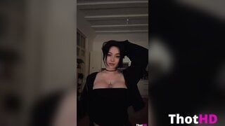 Vylerria cleavage choker dress Huge Tits NSFW Video