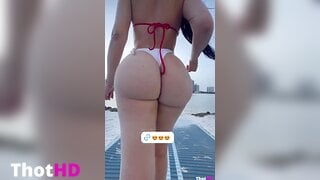 Jailyne Ojeda ass bikini from behind outdoor Leaked OF