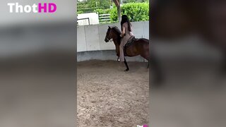 Jailyne Ojeda riding outdoor from behind ass NSFW Video