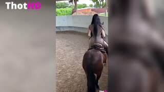 Jailyne Ojeda riding outdoor dress from behind OnlyFans Leak