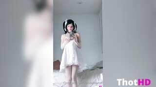 NoraFawn thighhighs lingerie ass dress OF
