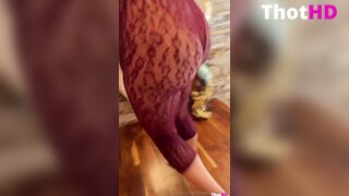 Kirstentoosweet dress from behind ass curvy