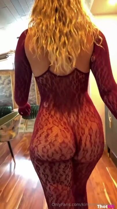 Kirstentoosweet dress from behind ass curvy