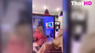 Lindsay Capuano ass from behind mirror OF