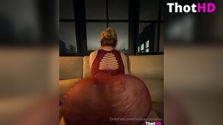 Lindsay Capuano ass from behind on couch dress NSFW Video