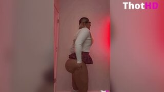 Lindsay Capuano ass miniskirt from behind Big Tits