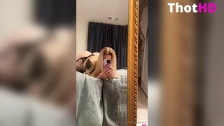 Lindsay Capuano ass mirror thighhighs lingerie OF