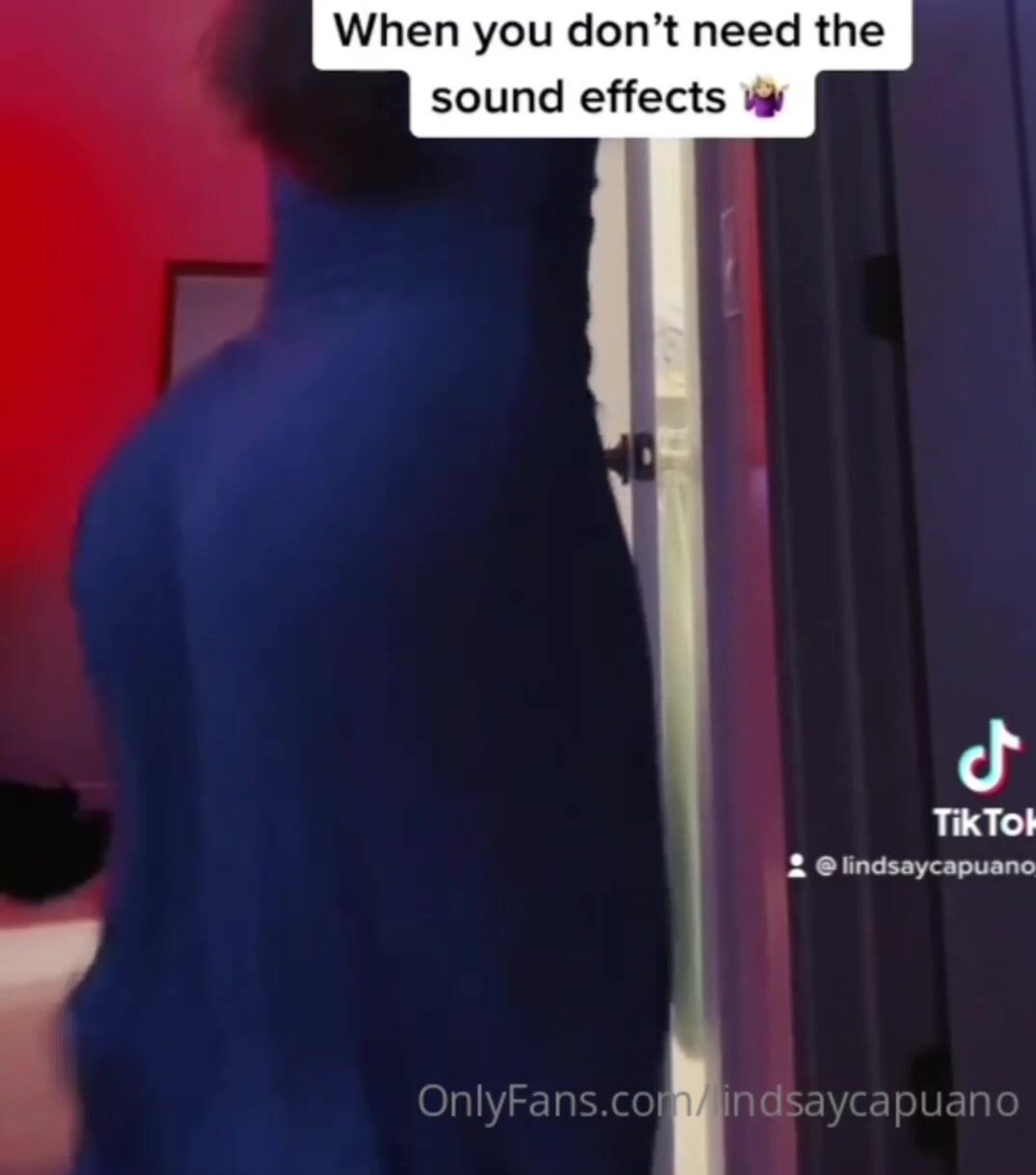 Lindsay Capuano from behind OF Leak