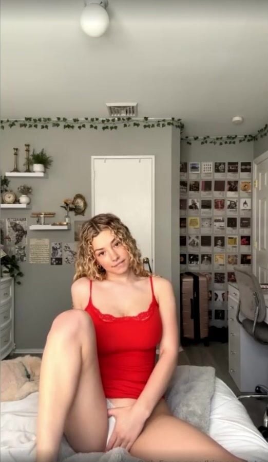 Kira Pregiato masturbating fingering through panties tongue OF