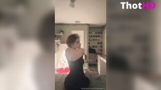 Kira Pregiato topless Big Tits from behind NSFW Video