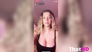 Kira Pregiato cleavage miniskirt Big Tits close-up Leaked OF Video