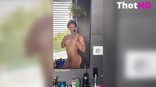 Vladislava Galagan nude mirror bathroom ass Video