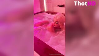 Katja Krasavice bathtub bathing nude bathroom OF Video