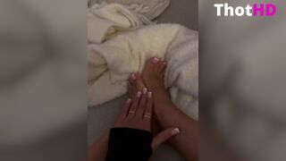 Katharina Amalia feet toes pov OF Video
