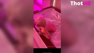 Katja Krasavice bathtub nude bathroom bathing Video Leak