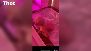 Katja Krasavice bathtub nude bathroom bathing Video Leak
