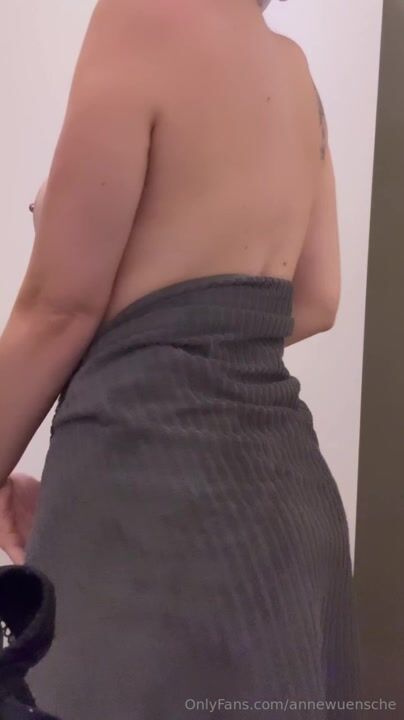 Anne Wuensche nude ass nipple piercing from behind Leaked OF Video