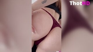 Anne Wuensche ass close-up fingering through clothes from behind Leaked OnlyFans