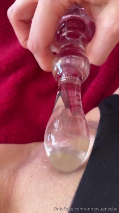 Anne Wuensche close-up pubic hair bg sex Dildo NSFW Video
