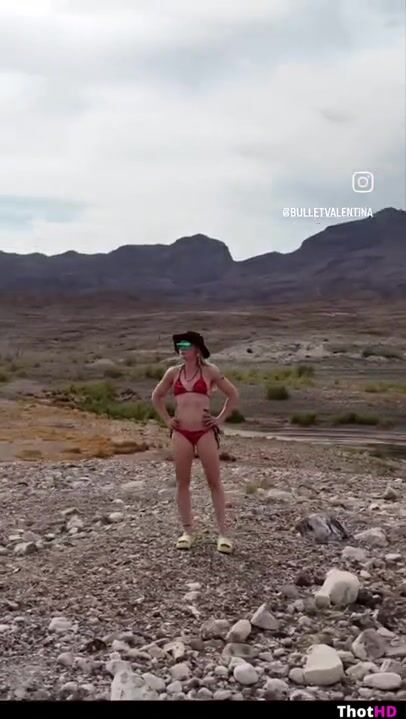 Valentina Shevchenko outdoor bikini NSFW Video