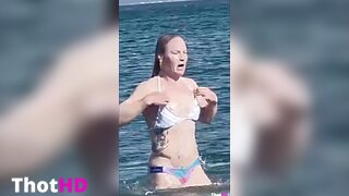 Valentina Shevchenko bikini outdoor OF