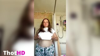 Angelrat96 nude Big Tits bathroom towel Leaked Video