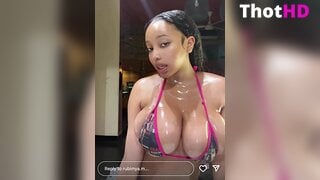 Rubimya Big Tits cleavage micro bikini Leaked Video