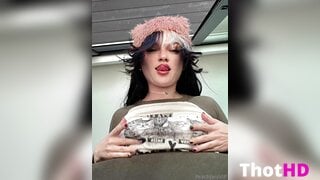 Peachjars Big Tits tongue out OF Video