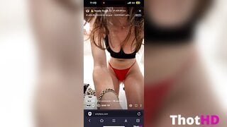 Natalie Roush ass from below from behind Leaked OF Video